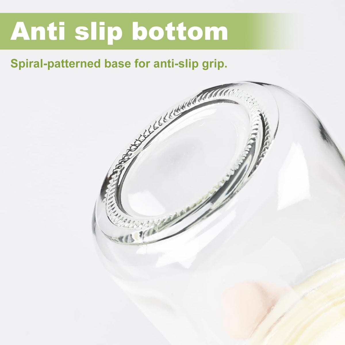 SHOWIN jars with airtight lids seal tightly to prevent leaks.
