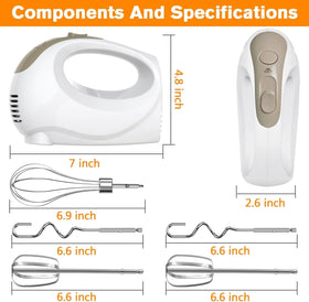 Showvigor hand mixer with beaters attached for evenly blended batter