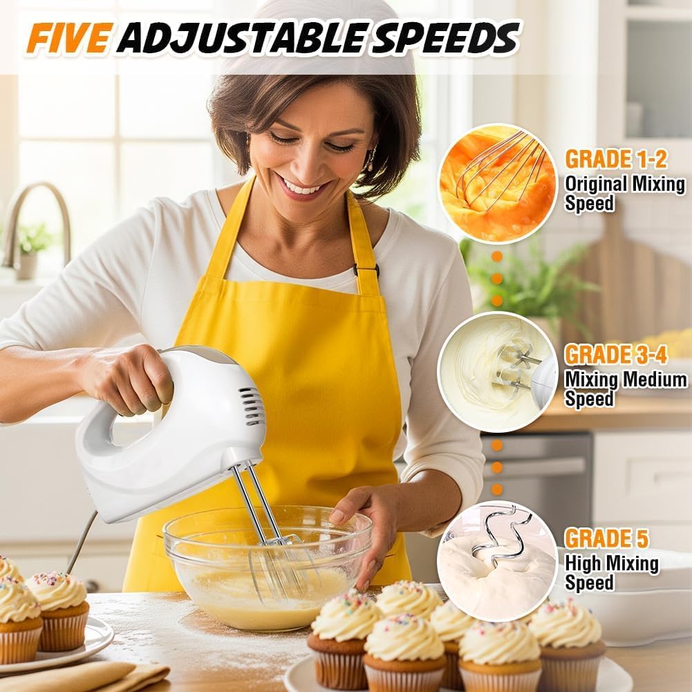 Showvigor dough hooks kneading dough for soft, elastic results