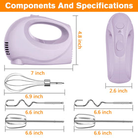 Showvigor Handmixer 5-speed dial for precise whisking and mixing control.