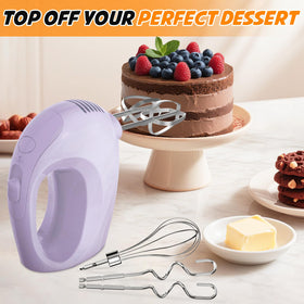 Showvigor Handmixer eject button enables quick, clean attachment changes.