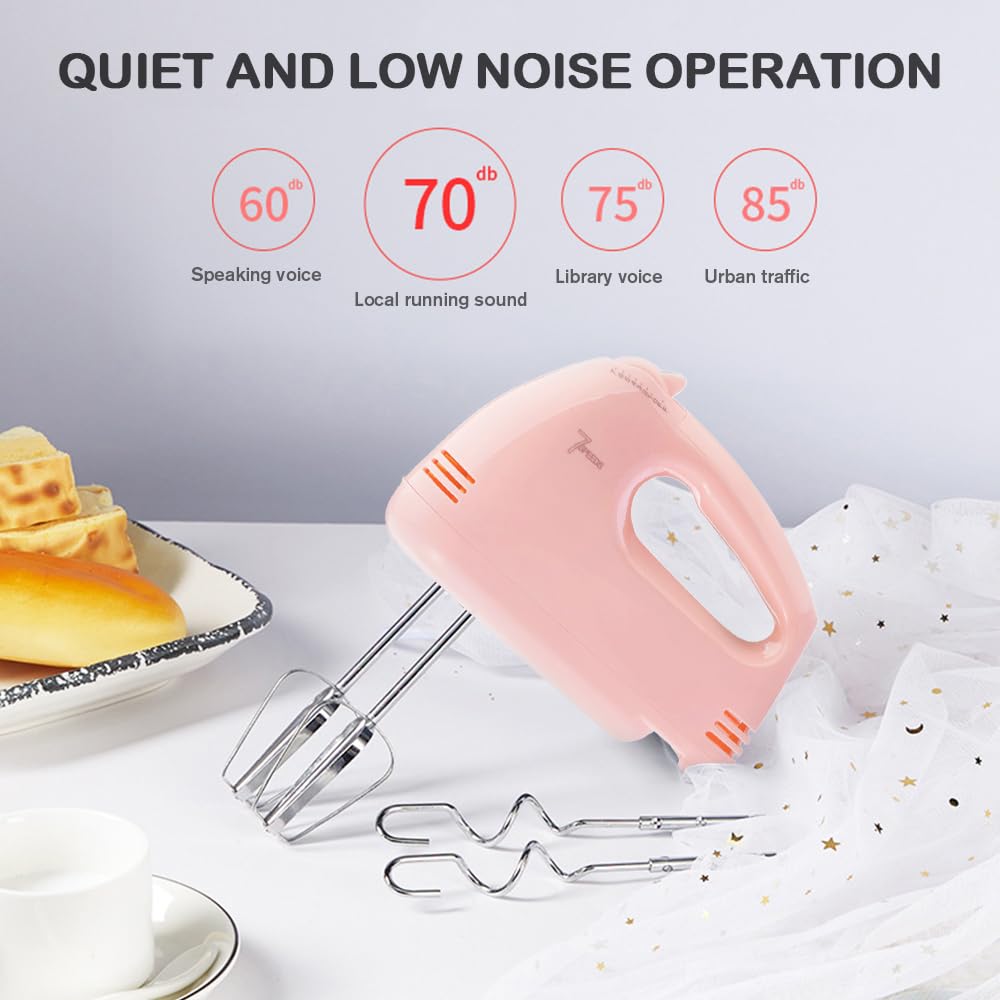 Showvigor Handmixer pink housing adds stylish kitchen flair