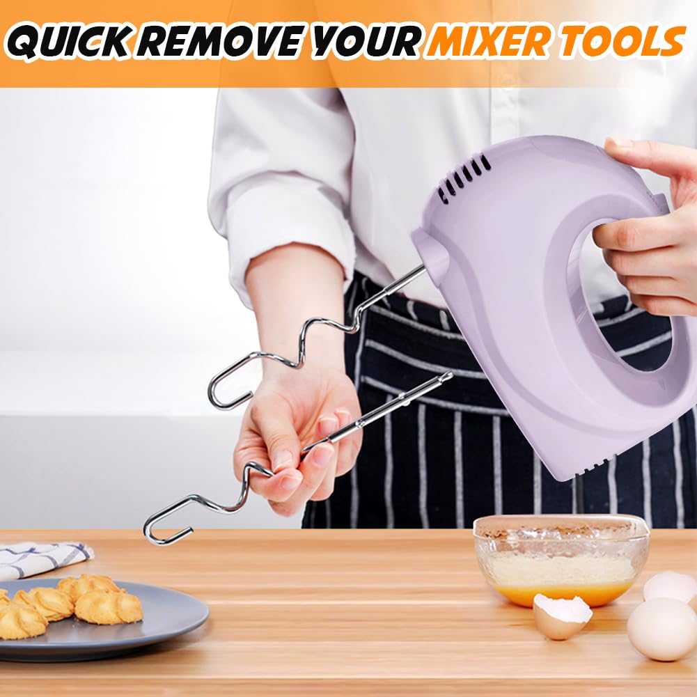 Showvigor Handmixer stainless attachments whisk for whipping cream and batter.
