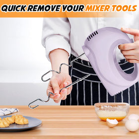 Showvigor Handmixer stainless attachments whisk for whipping cream and batter.