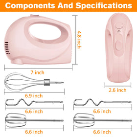 Showvigor stainless steel attachments whisk and beaters for fluffy results