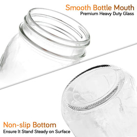 Showvigor regular-mouth jar for jelly storage with airtight sealing.