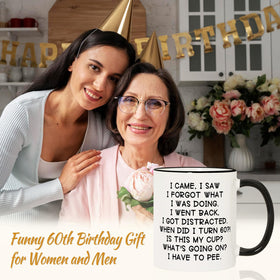 Shqiueos ceramic mug with glossy white finish and black rim for easy grip