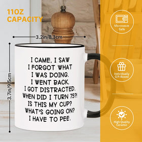 Shqiueos easy-clean mug with smooth walls for fast cleaning