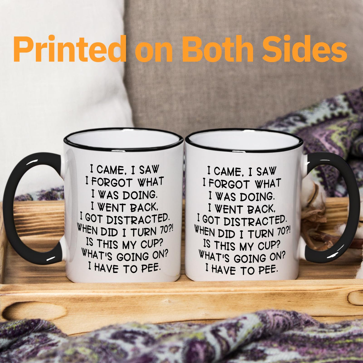 Shqiueos lead-free mug with safe, durable prints.