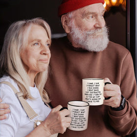 Shqiueos versatile mug for coffee, tea, or hot chocolate at home
