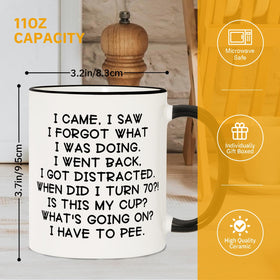 Shqiueos 11oz mug suitable for coffee, tea or hot chocolate.
