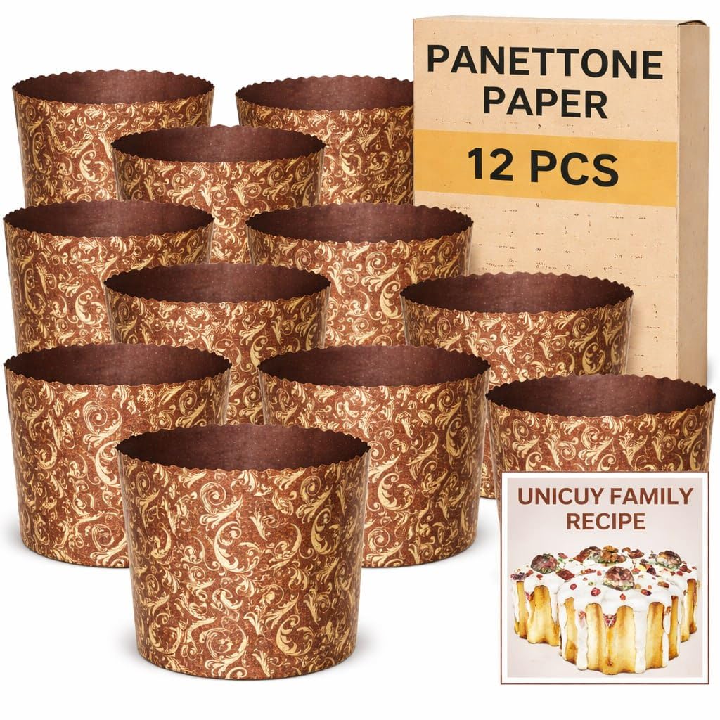 SHSH Trade Group panettone paper mold 12oz pack for easy baking and release.