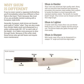 Shun Classic honing steel with micro-ribbed side for monthly maintenance and edge renewal
