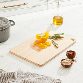 Shun Hinoki cutting board wood grain close-up highlighting natural beauty