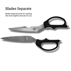 Shun heavy-duty kitchen shears with non-slip handles for wet conditions