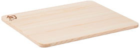 Shun Hinoki board wood grain detail showcases craftsmanship.