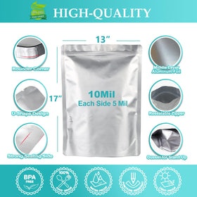 SHXWELL 10 mil mylar bag heat-seal ready to protect contents