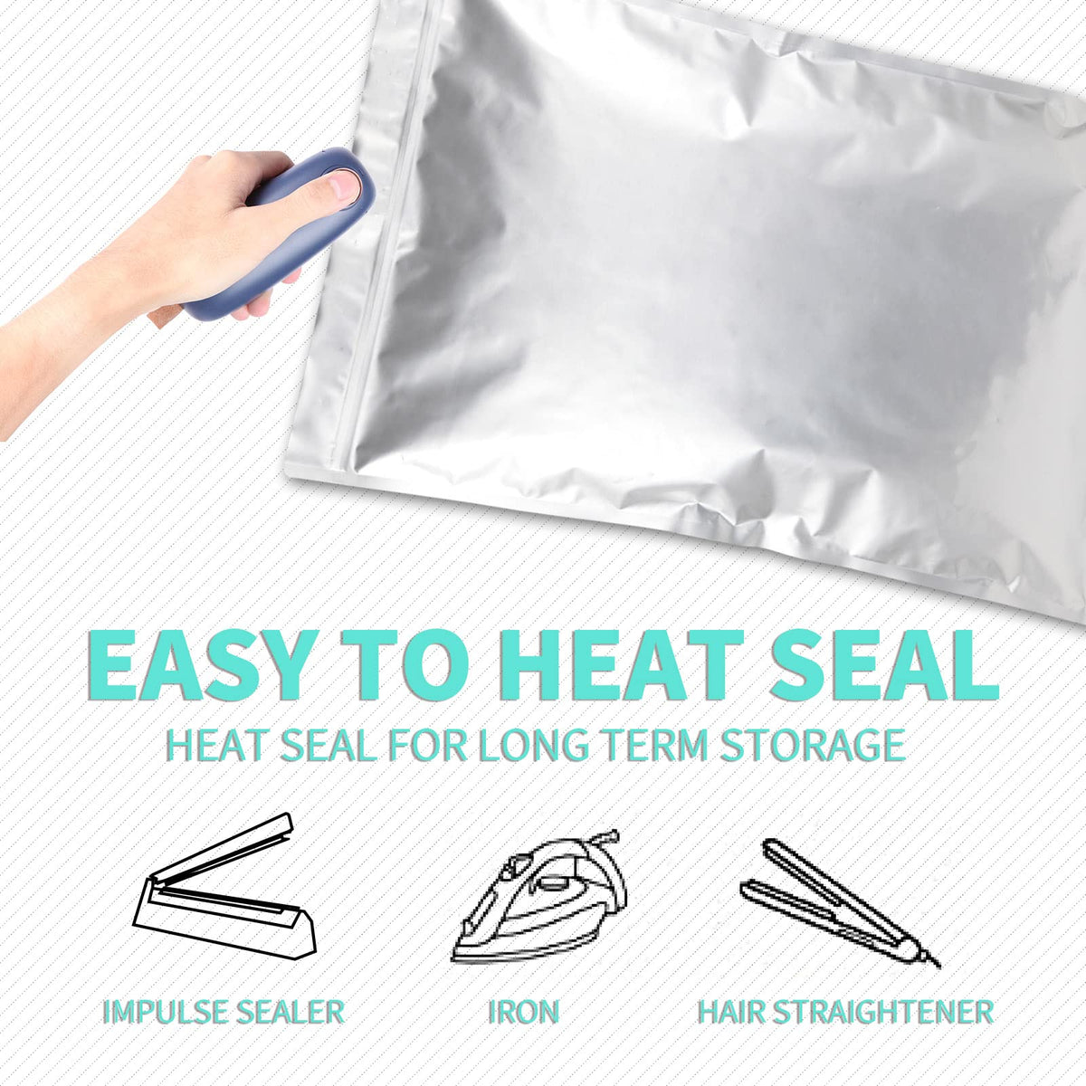 SHXWELL aluminum inner layer blocks light and moisture effectively.