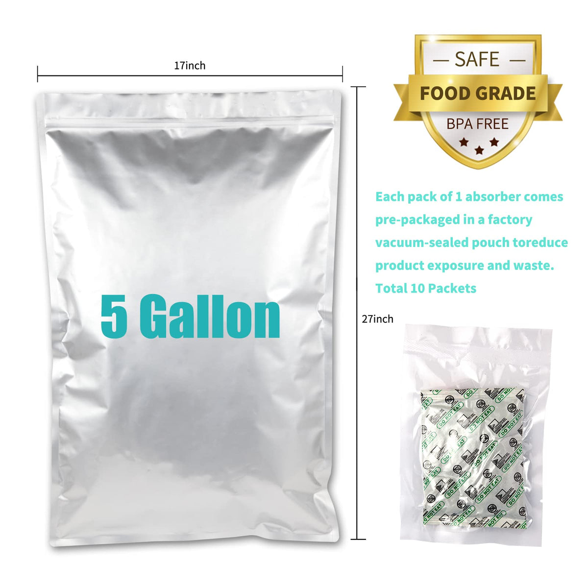 SHXWELL zipper resealable bags offer repeated use and easy access.