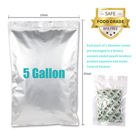 SHXWELL zipper resealable bags offer repeated use and easy access.