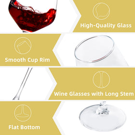 SHYRC clear glasses showcase wine luster, elevating wedding moments.