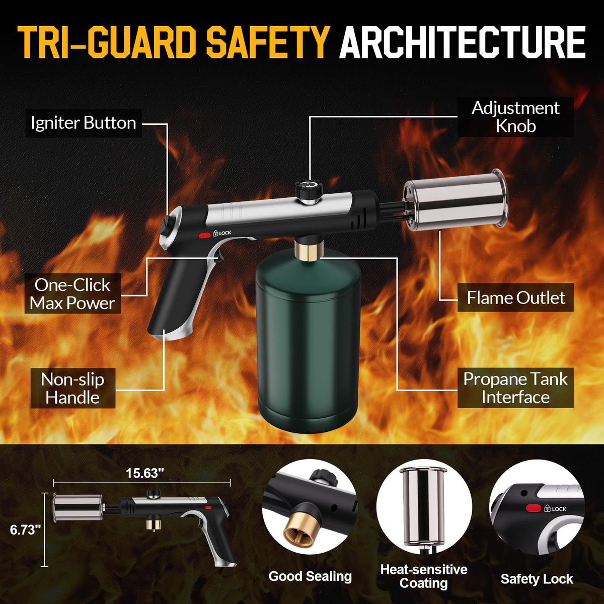 Siasky propane torch adjustable flame for precise tasks