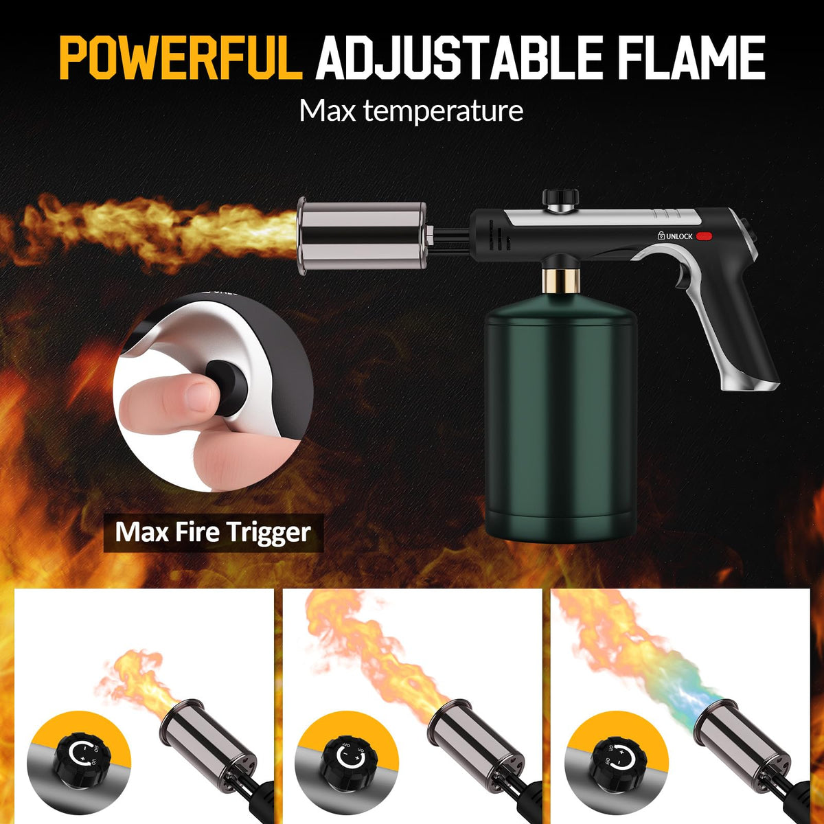 Siasky multi safety design with heat resistant handle reduces burn risk