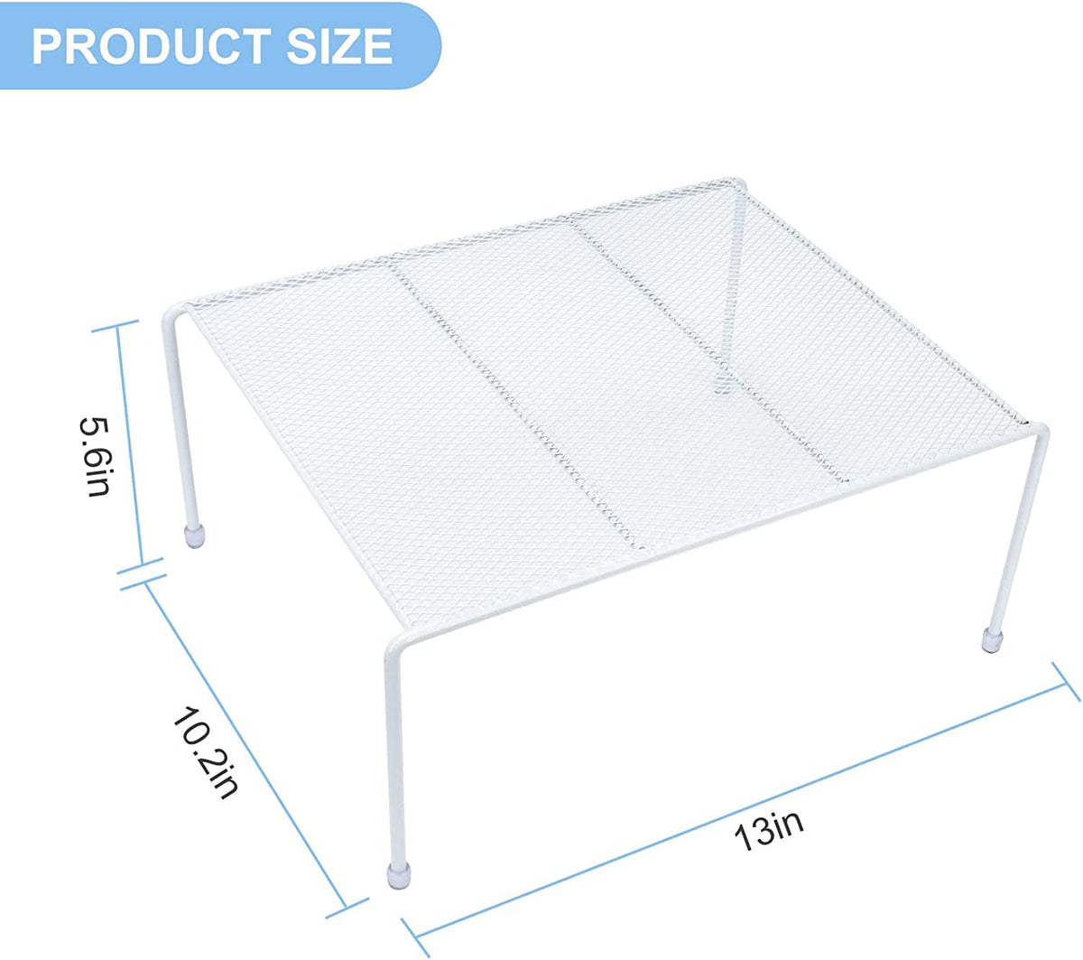 SIBAO mesh shelves easy-clean-finish: rust-resistant steel with non-slip feet.