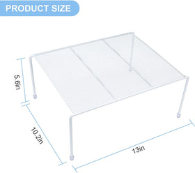 SIBAO mesh shelves easy-clean-finish: rust-resistant steel with non-slip feet.