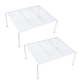 SIBAO mesh shelves kitchen-setup: easy access and clutter-free countertops.
