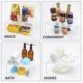 SIBAO mesh shelves pantry-storage: organized cans and bottles within easy reach.
