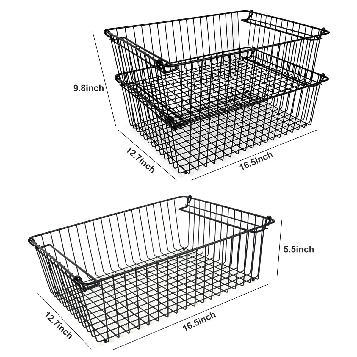SIBAO XXL basket in cabinet storage maximizing shelf space