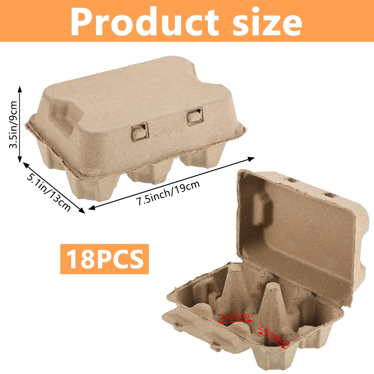Sibosen duck egg carton with flip top closure for secure storage