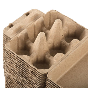 Stackable Sibosen duck-goose egg cartons designed for compact storage.