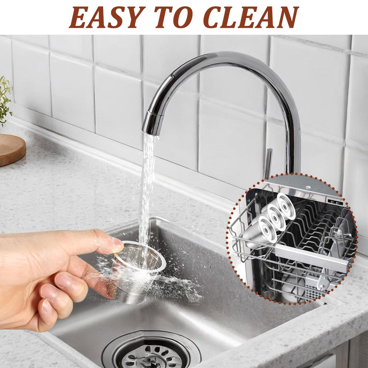 Sibosen locking lid prevents spills and keeps brewing tidy