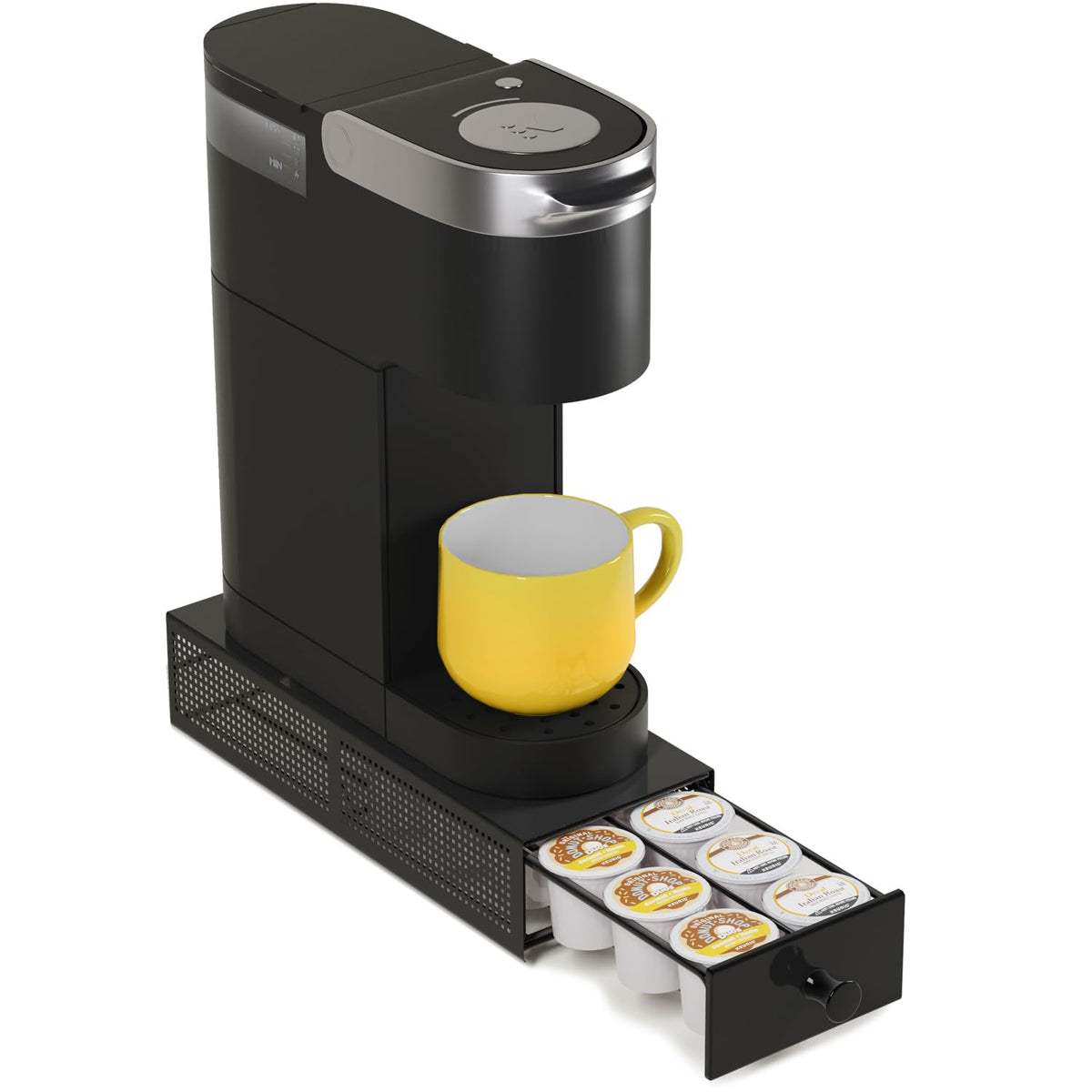 SICHEER K Cup Drawer top view showing compact, space-saving design for small counters