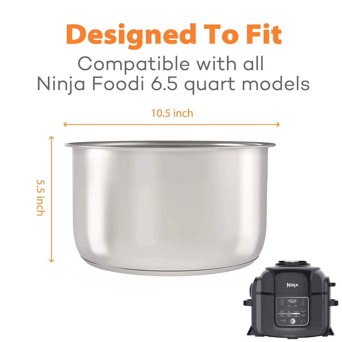 SICHEER stainless steel inner pot designed for durable, safe cooking.