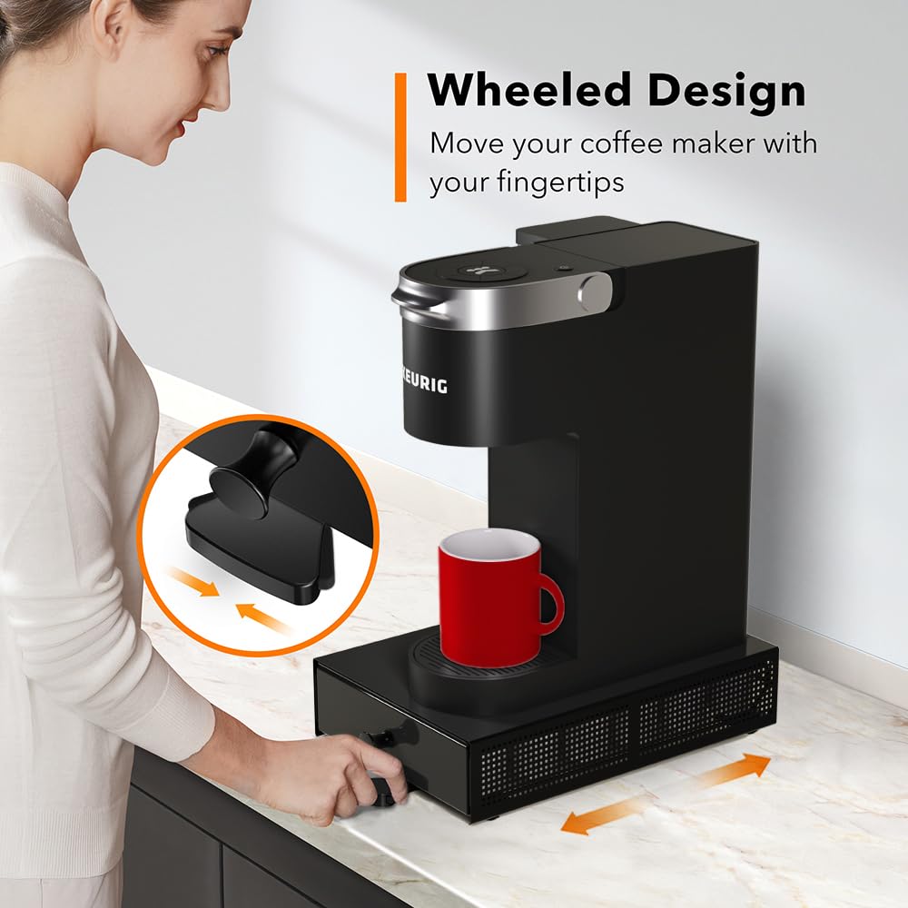 SICHEER top-of-counter placement keeps your brewer within reach.