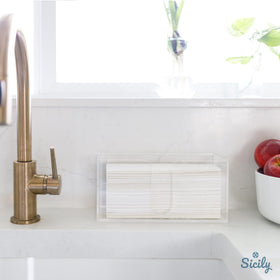 Kitchen use scene with Sicily holder available on the counter top