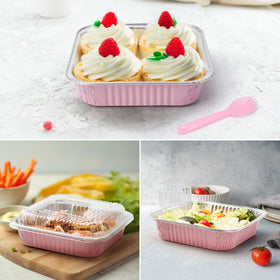 Sicliyh versatile 8x8 pans ideal for baking, takeout, and picnics.