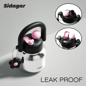 Sidagar 316L stainless steel double-wall insulation keeps beverages cold longer.