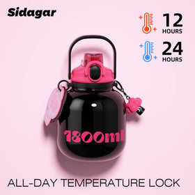 Sidagar 316L stainless-steel body ensures durable, odor-free hydration