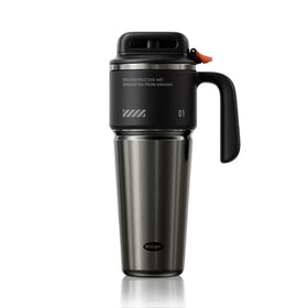 Sidagar 32 oz tumbler with handle and straw in obsidian black for easy on-the-go sipping.