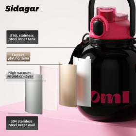 Sidagar BPA-free steel supports a clean-taste hydration experience