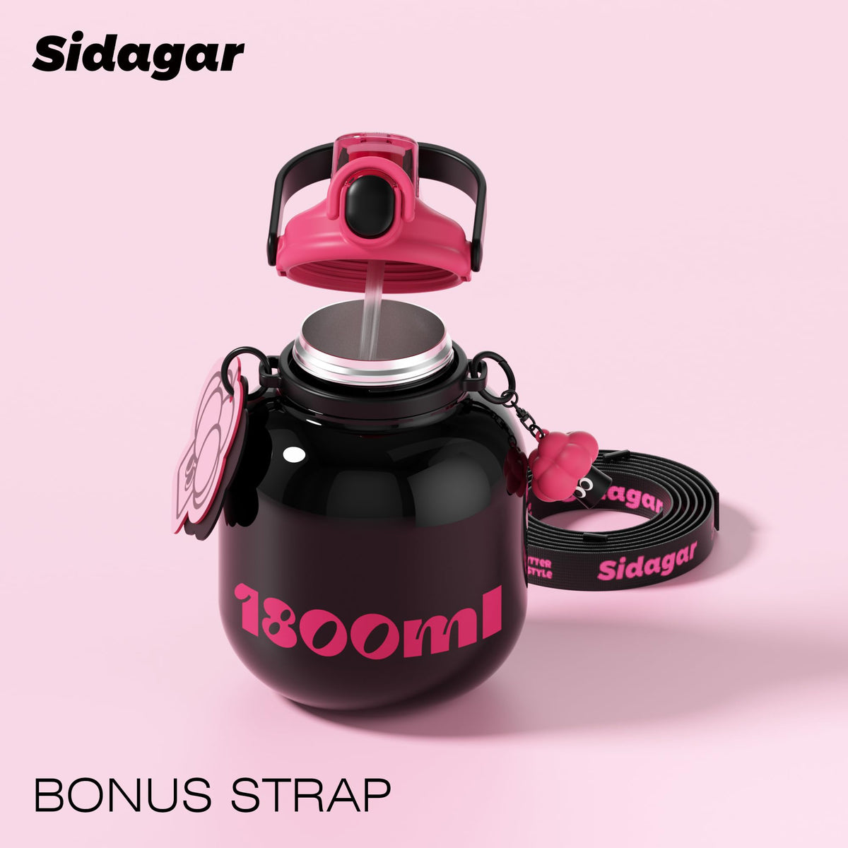 Sidagar insulated design keeps beverages cold during long yoga sessions