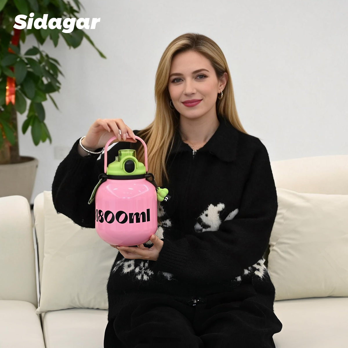 Sidagar leak-proof BPA-free lid supports mess-free commuting.