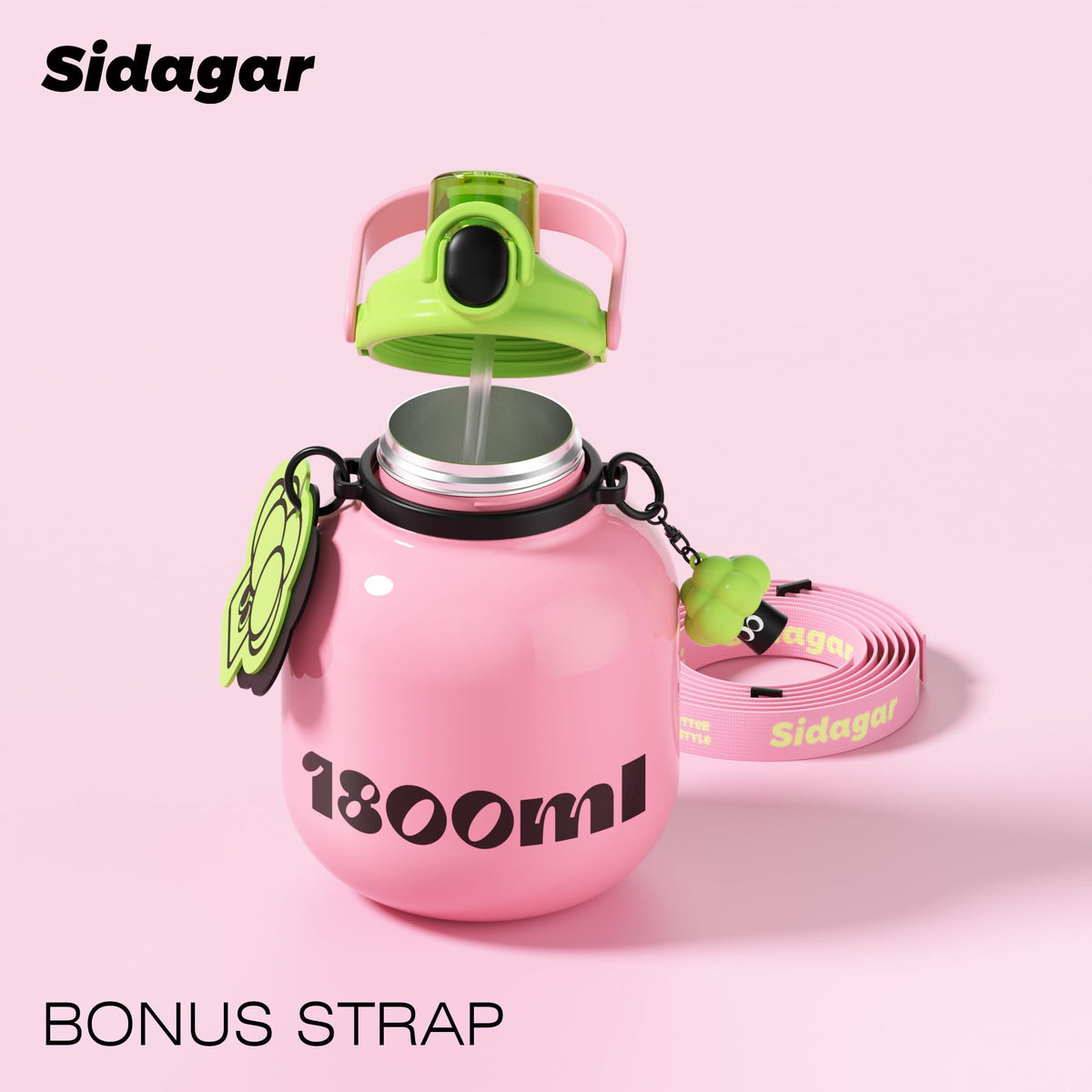 Sidagar powder-coated finish resists chipping and fading.