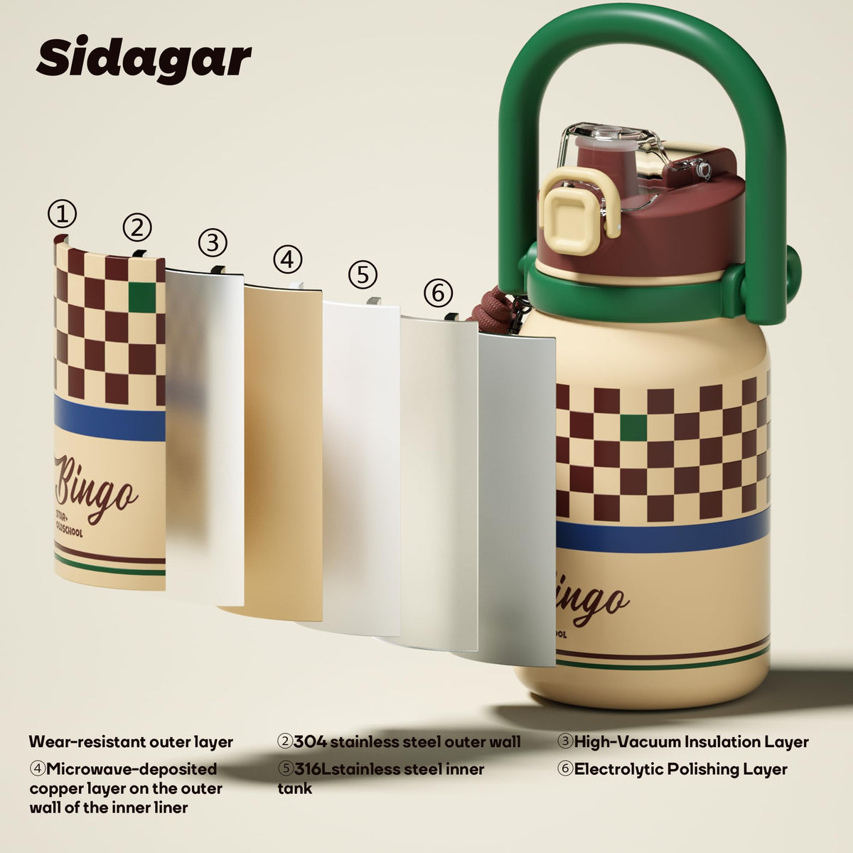 Sidagar travel-friendly bottle is durable for everyday trips