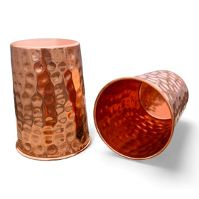 Siddhivinayak Overseas hammered copper cup ready to pour refreshing water