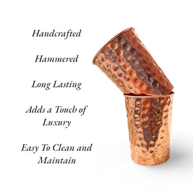 Siddhivinayak Overseas multipurpose copper tumblers for water or cocktails